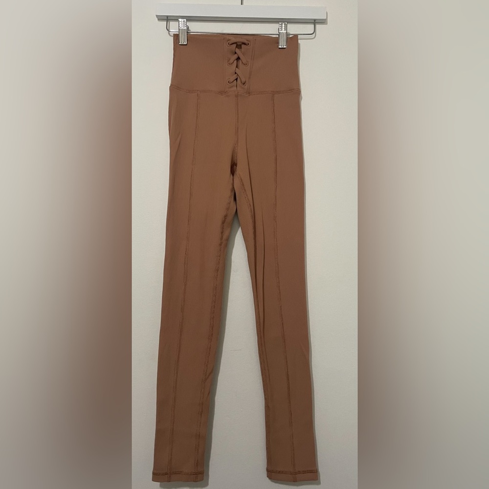 No name high rise tan leggings